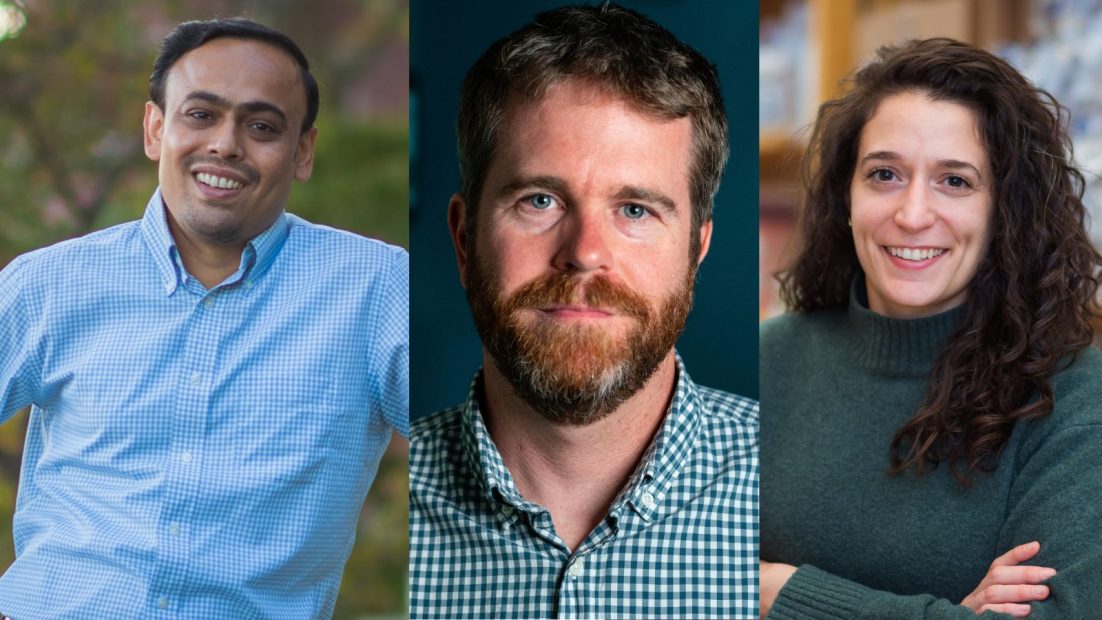 Collage of headshots of Saurabh Amin, Dave Des Marais, and Tami Lieberman.