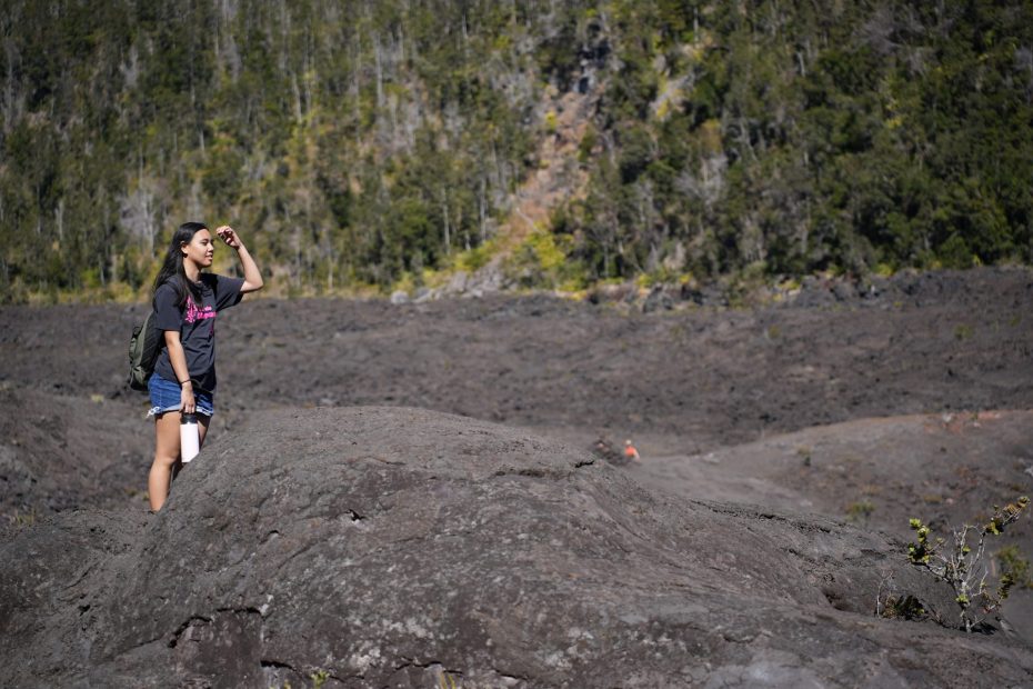 Joy Domingo-Kameenui at Hawai'i Volcanoes National Park.