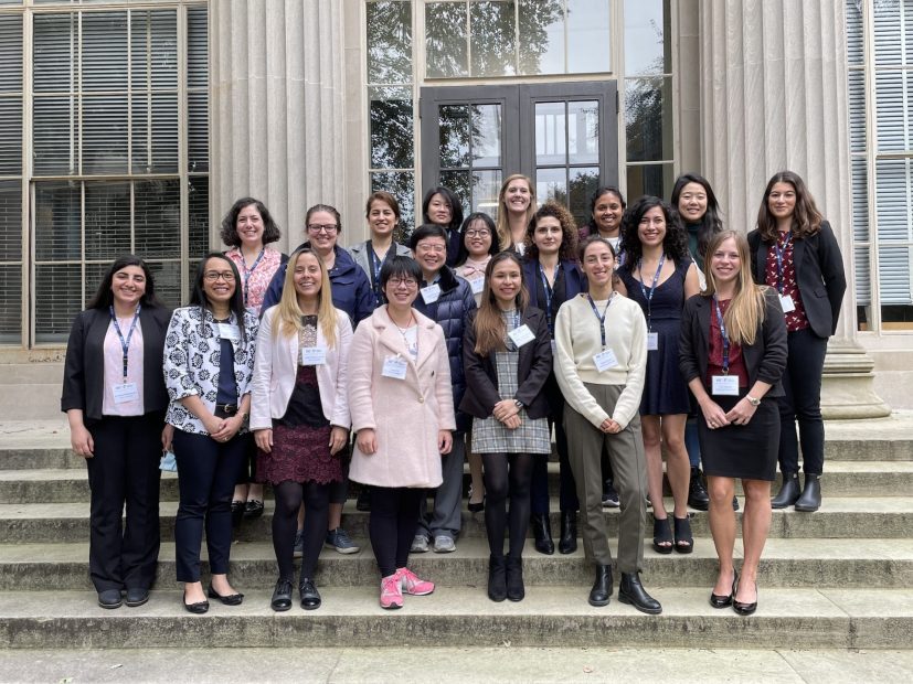 The 2021 Rising Stars cohort on the steps outside of Building 1.